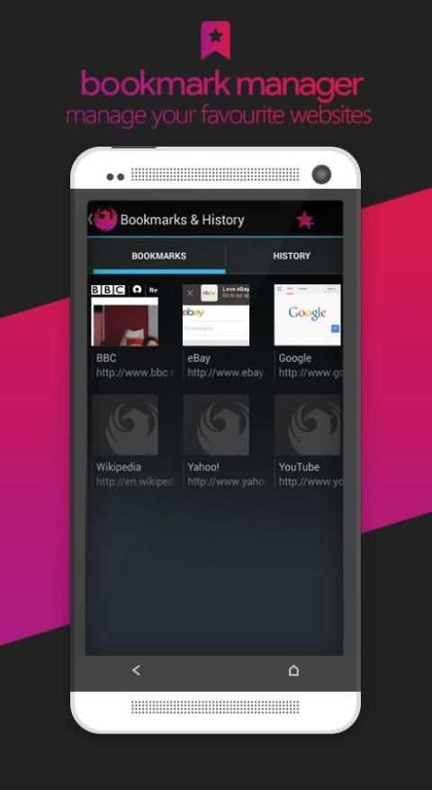 Fenix Browser for Android скриншот 2