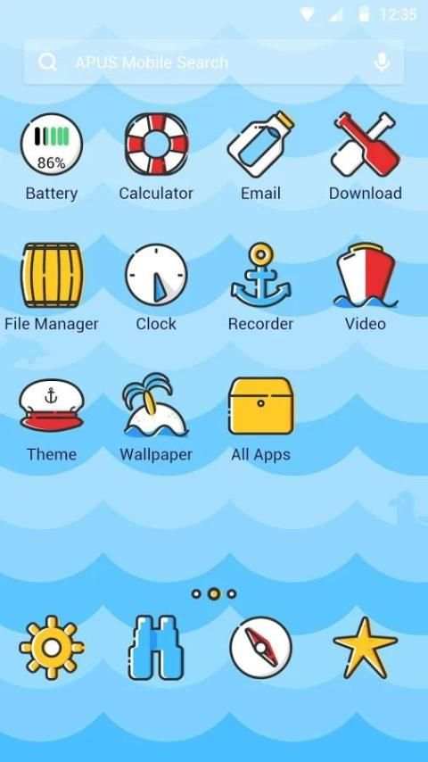 Navigation theme for APUS screenshot 2