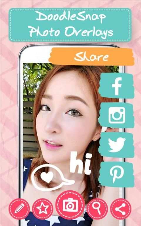 Selfie DoodleSnap PhotoOverlay 3 تصوير الشاشة