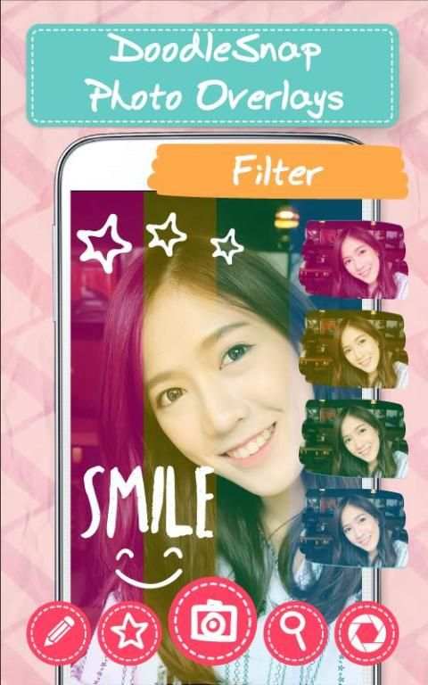 Selfie DoodleSnap PhotoOverlay 2 تصوير الشاشة