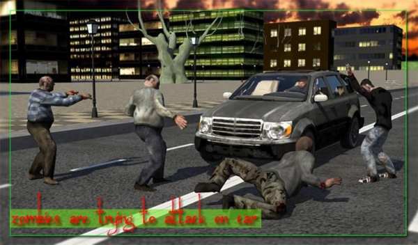 Car Driving Zombie Shooter 3d screenshot 4
