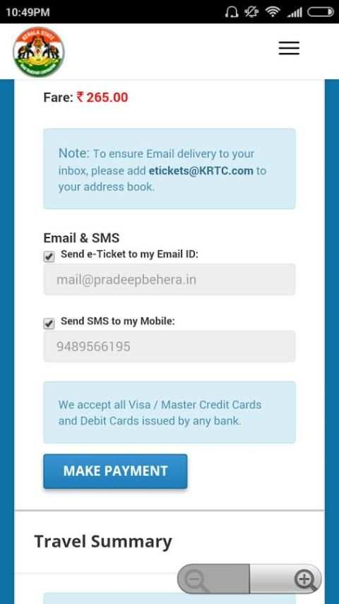 Kerala RTC KSRTC Online Ticket screenshot 4