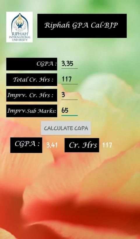 Riphah GPA Calculations स्क्रीनशॉट 2