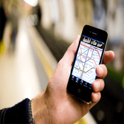 ikon تحديد مكان المتصل