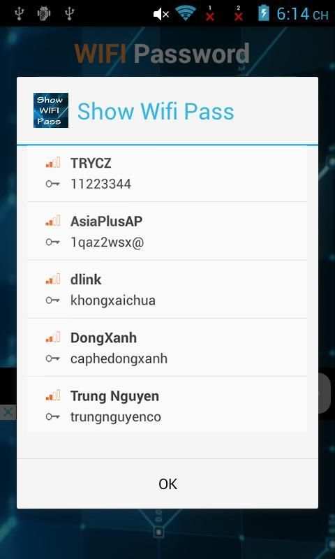 Show Wifi Password 2016 - Root 2 تصوير الشاشة