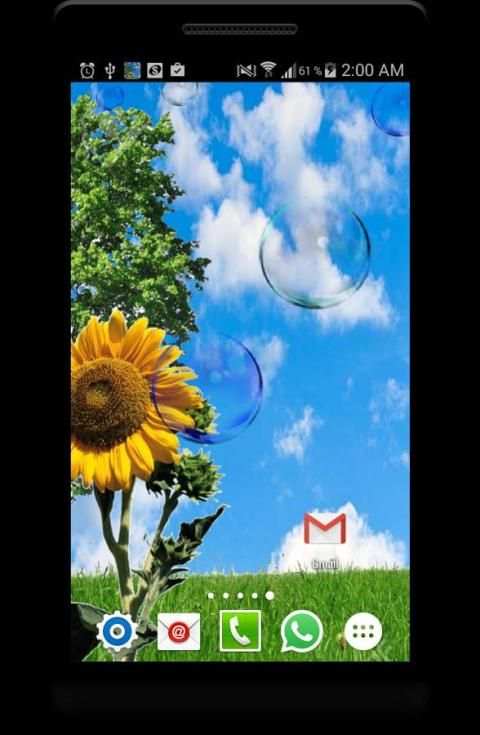 Bubbles Live Wallpaper FREE screenshot 1