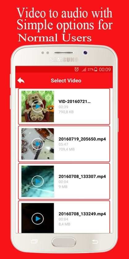 Any Video To MP3 Converter स्क्रीनशॉट 3