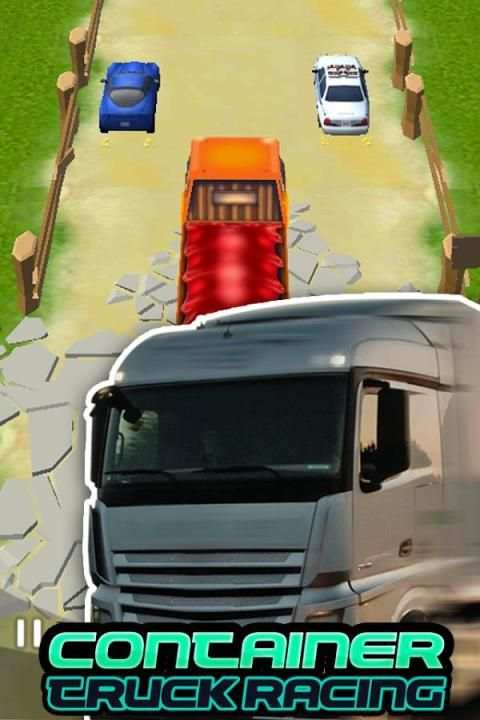 Container Truck Racing 1 تصوير الشاشة