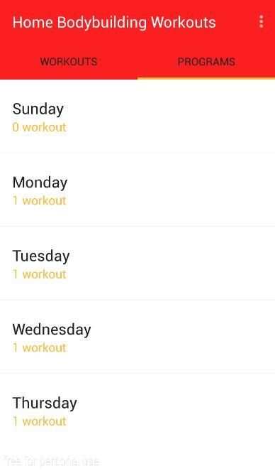 Home Bodybuilding Workouts screenshot 5