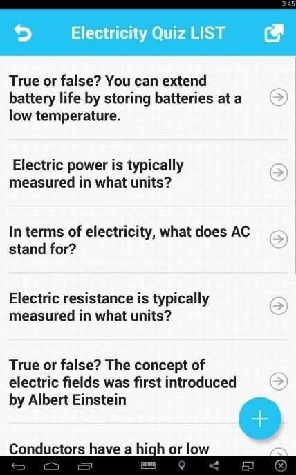 Electricity Quiz स्क्रीनशॉट 4