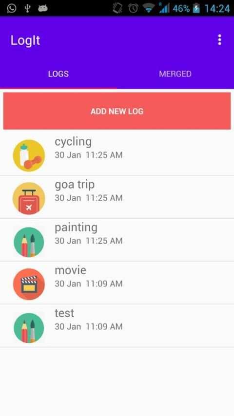 LogIt स्क्रीनशॉट 1