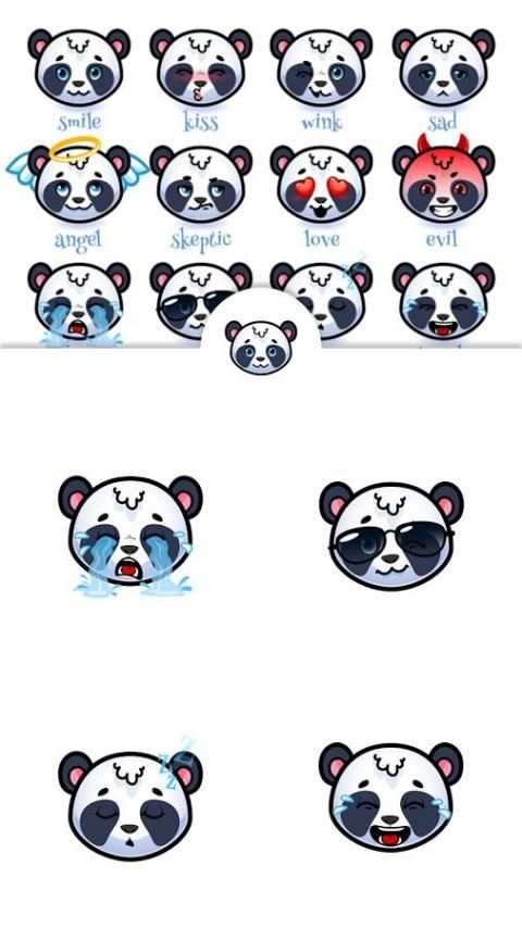 Panda Fighting Smiley Face 7 تصوير الشاشة