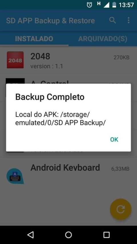 SD APP Backup & Restore स्क्रीनशॉट 1