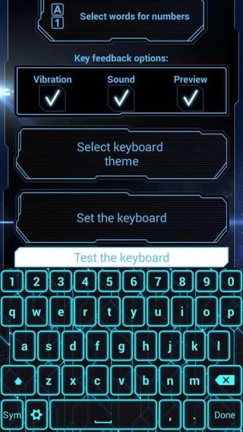 Futuristic Theme Keyboard App screenshot 4