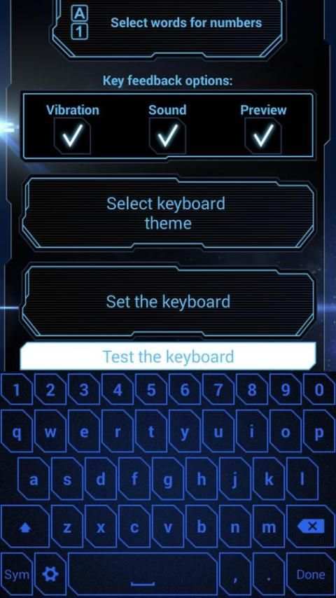 Futuristic Theme Keyboard App screenshot 6