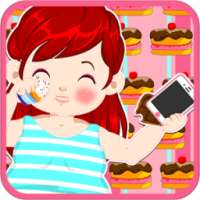 Fat girl Fitness Slacking game logo