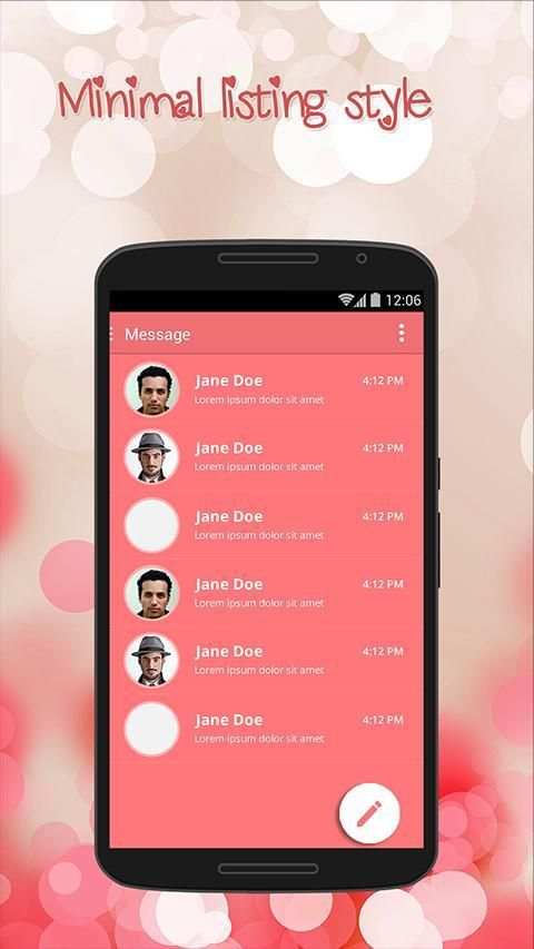Pink Theme for Suma SMS screenshot 2