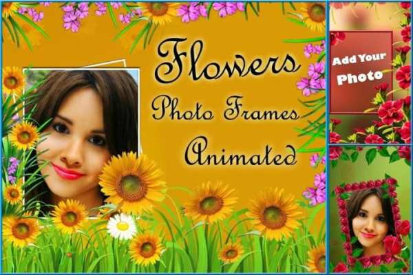 Flowers photo frames Animated 2 تصوير الشاشة