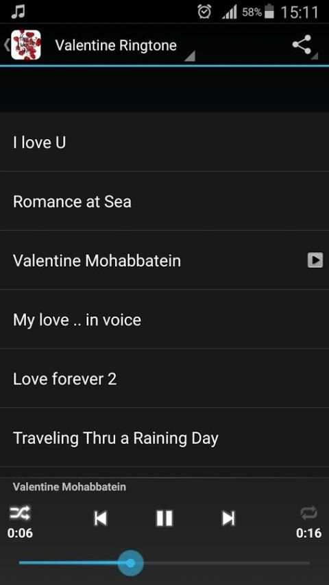 Free Valentine Ringtone 2016 скриншот 3