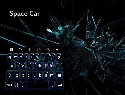 Space Car Emoticons Keyboard screenshot 5