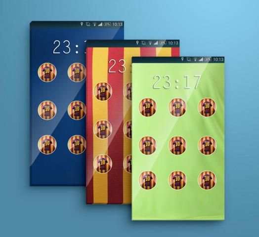 Barcelona pattern lock screen screenshot 4