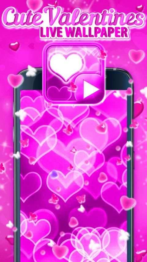 Cute Valentines Live Wallpaper स्क्रीनशॉट 5