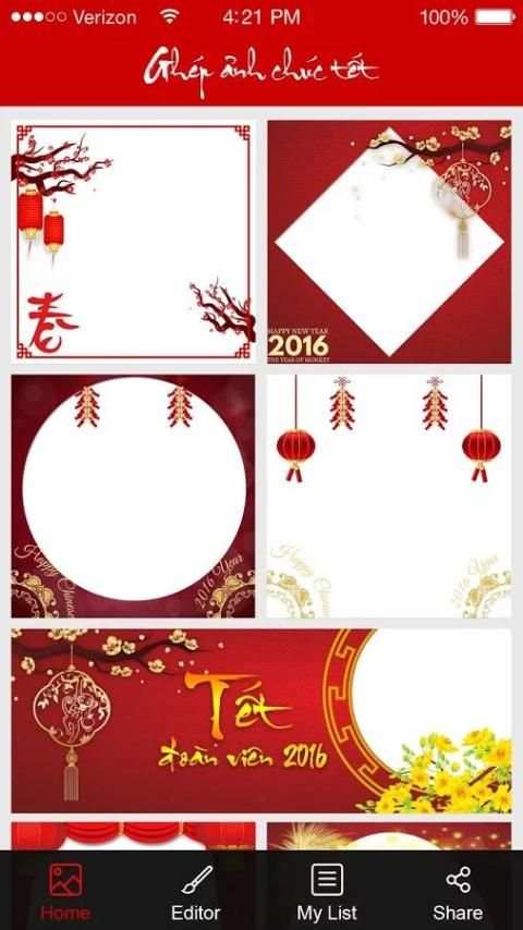 Ghep anh chuc tet 2016 screenshot 2