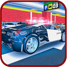 متعدد الطوابق car سيارة للشرطة أيقونة