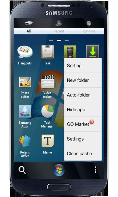 Windows 7 FREE GO Launcher EX Theme screenshot 2