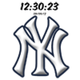 Digital Clock New York Yankees иконка