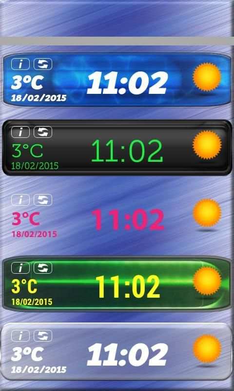 Phone Clock Weather Widget screenshot 6