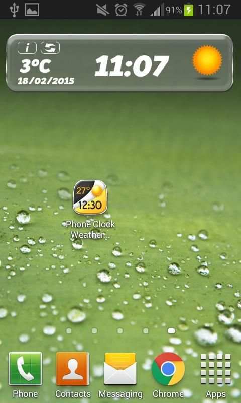 Phone Clock Weather Widget screenshot 5