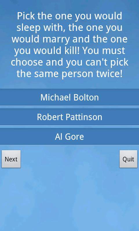 Sex Marry Kill Lite screenshot 2
