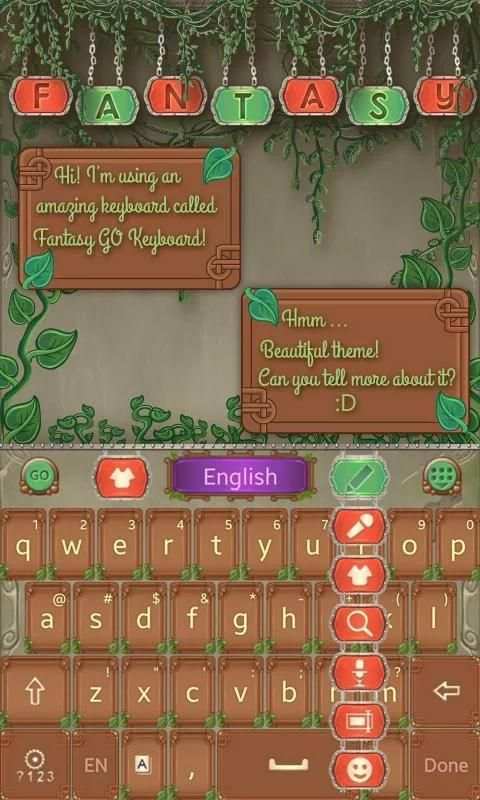 Fantasy GOKeyboard Theme Emoji screenshot 3