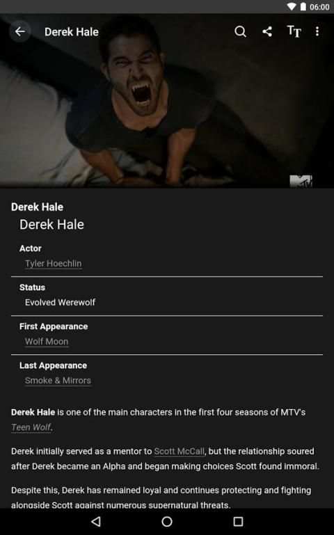 Wikia: Teen Wolf screenshot 1