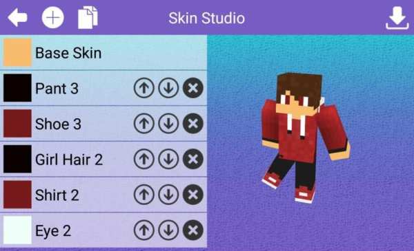 Skin Studio for Minecraft 2 تصوير الشاشة