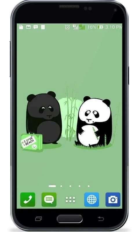 Tema Panda Android screenshot 5