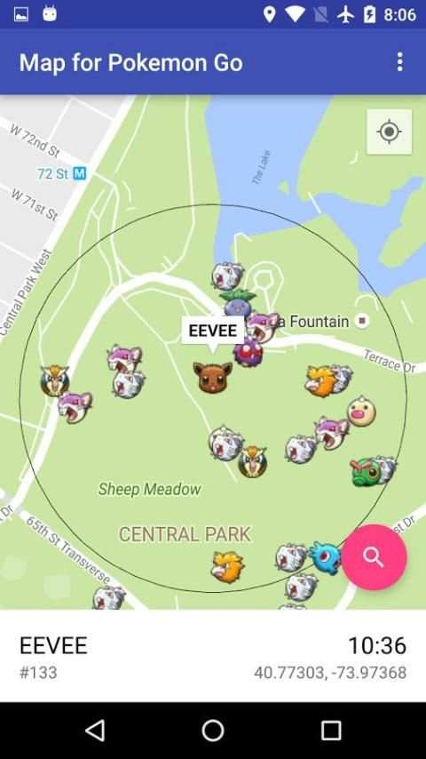 Map for Pokemon Go 3 تصوير الشاشة