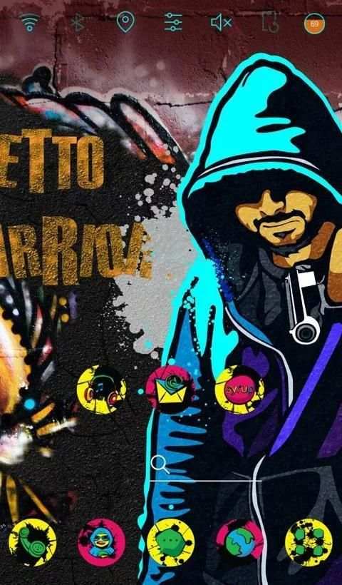 Cool Graffiti 2 launcher theme screenshot 1
