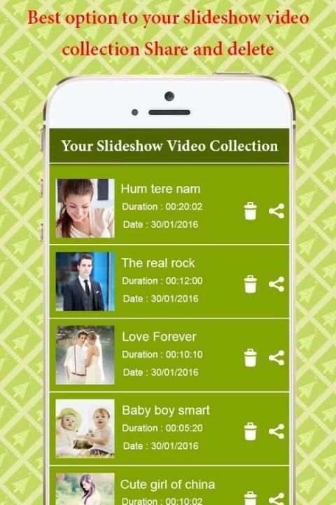 Photo Video Slideshow Maker स्क्रीनशॉट 1