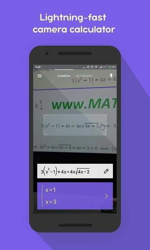 Camera Calculator With Steps 3 تصوير الشاشة