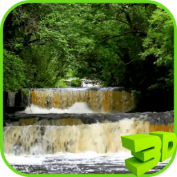 Waterfall on River Video LWP أيقونة