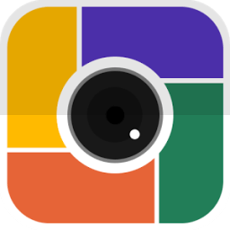 ikon foto kolase, editor foto