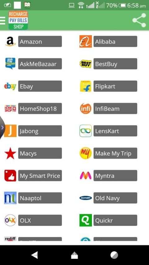Recharge, Pay & Shop screenshot 1