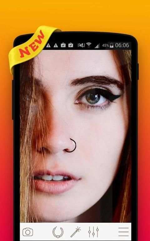 Piercing Camera Photo Editor 3 تصوير الشاشة