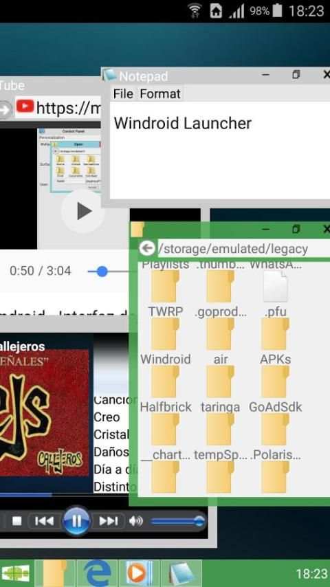 Windroid Launcher (Free) screenshot 14