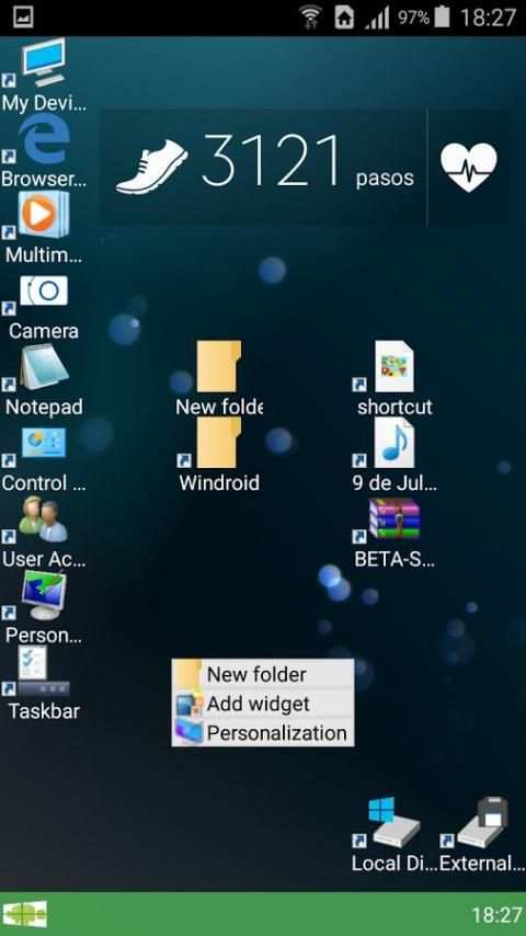 Windroid Launcher (Free) screenshot 13