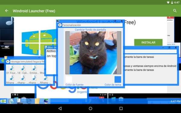 Windroid Launcher (Free) screenshot 9