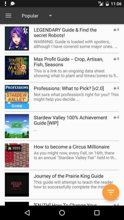 GameQ: Stardew Valley Guides 4 تصوير الشاشة