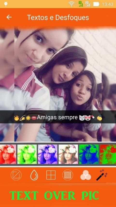 Desfocar Fundo e Carinhas Snap screenshot 4